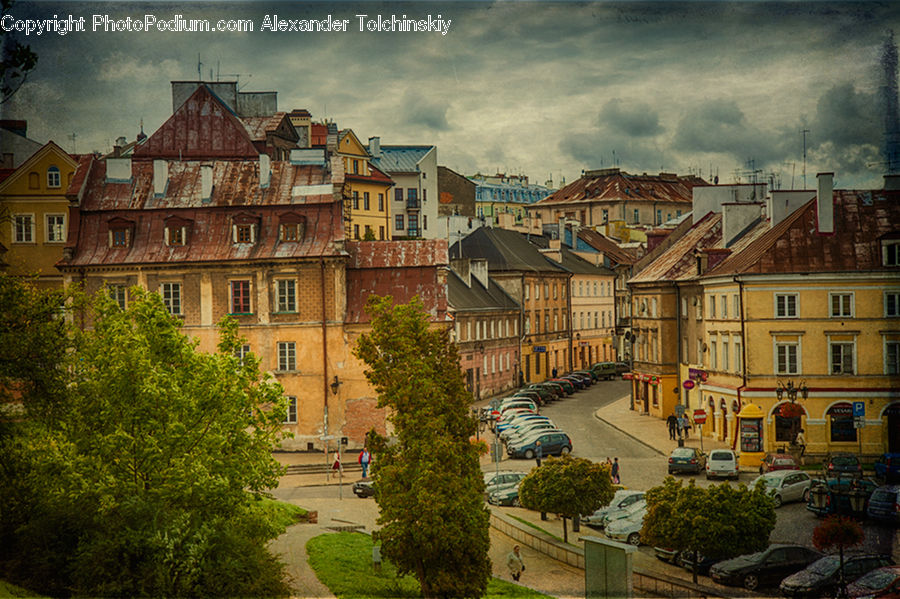 Parking, Parking Lot, Architecture, Mansion, Brick, Castle, Fort
