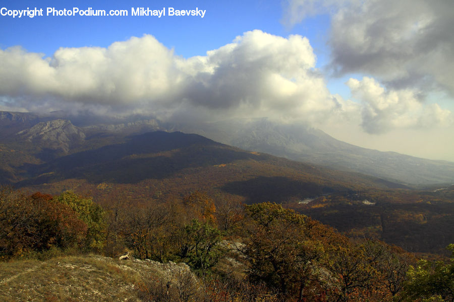 Cloud, Cumulus, Sky, Countryside, Hill, Outdoors, Azure Sky