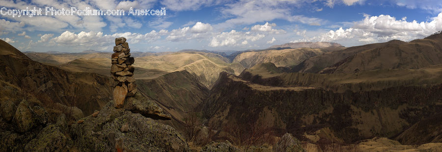 Crest, Mountain, Outdoors, Peak, Canyon, Valley, Mountain Range