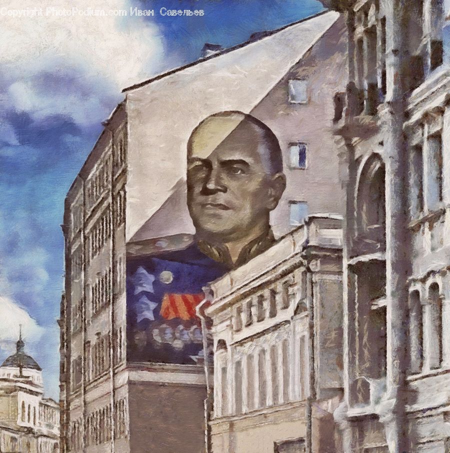 People, Person, Human, Brick, Art, Painting, Building