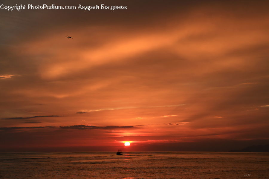 Dawn, Dusk, Red Sky, Sky, Sunrise, Sunset, Sun