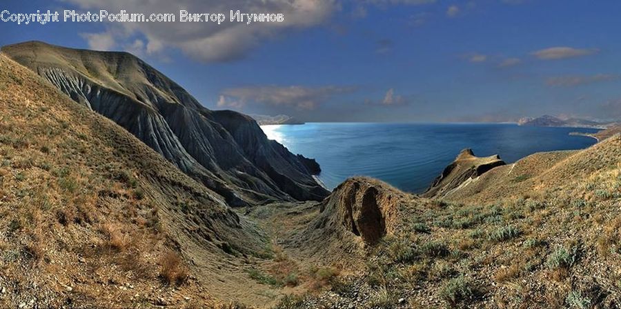 Coast, Outdoors, Sea, Water, Cliff, Promontory, Beach