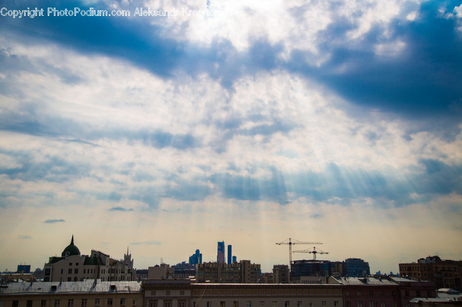 Azure Sky, Cloud, Outdoors, Sky, City, Downtown, Urban