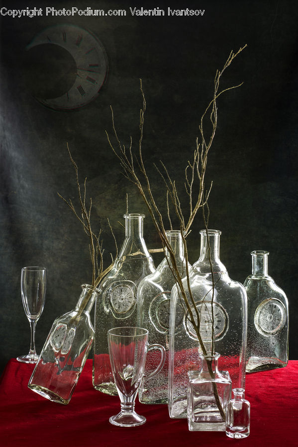 Glass, Goblet, Beverage, Wine, Wine Glass, Bottle, Compass