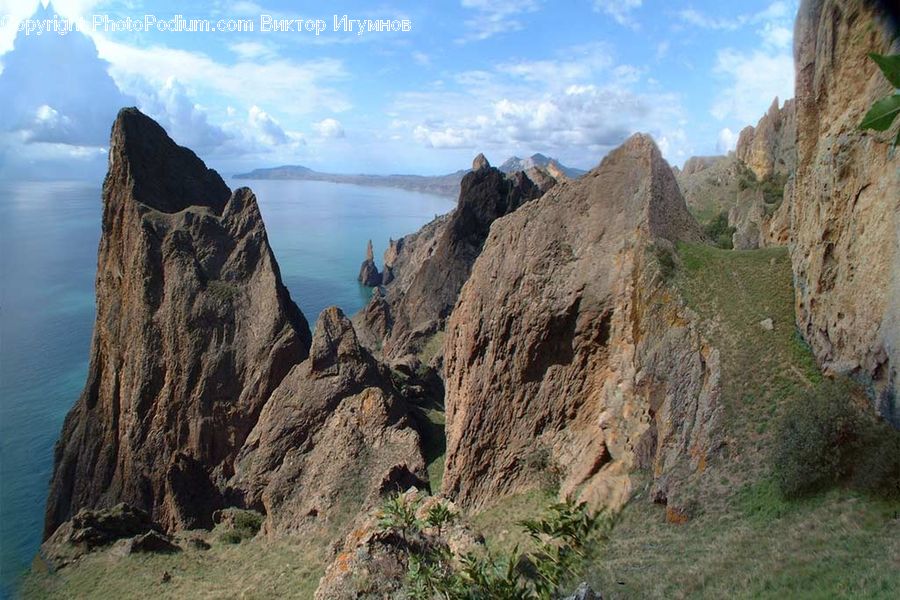 Cliff, Outdoors, Coast, Sea, Water, Crest, Mountain