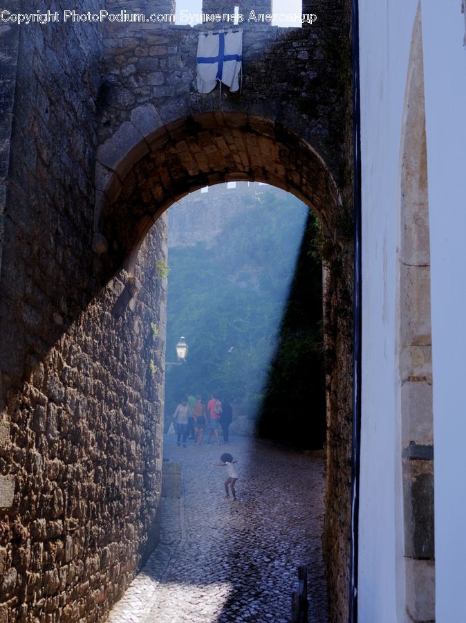 Cobblestone, Pavement, Walkway, Brick, Castle, Fort, Alley