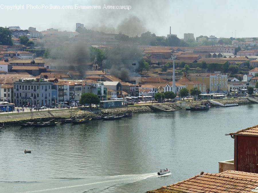 Boat, Watercraft, Harbor, Port, Waterfront, Aerial View, City