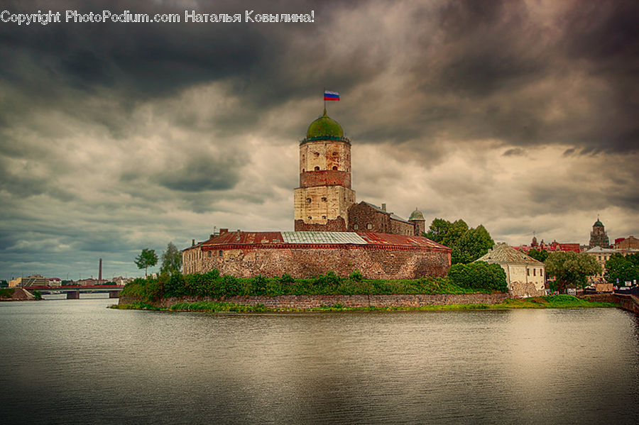 Architecture, Castle, Fort, Ditch, Moat, Beacon, Building