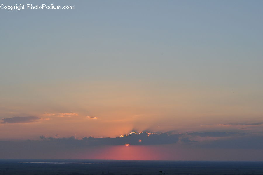 Dawn, Dusk, Sky, Sunrise, Sunset, Red Sky, Azure Sky