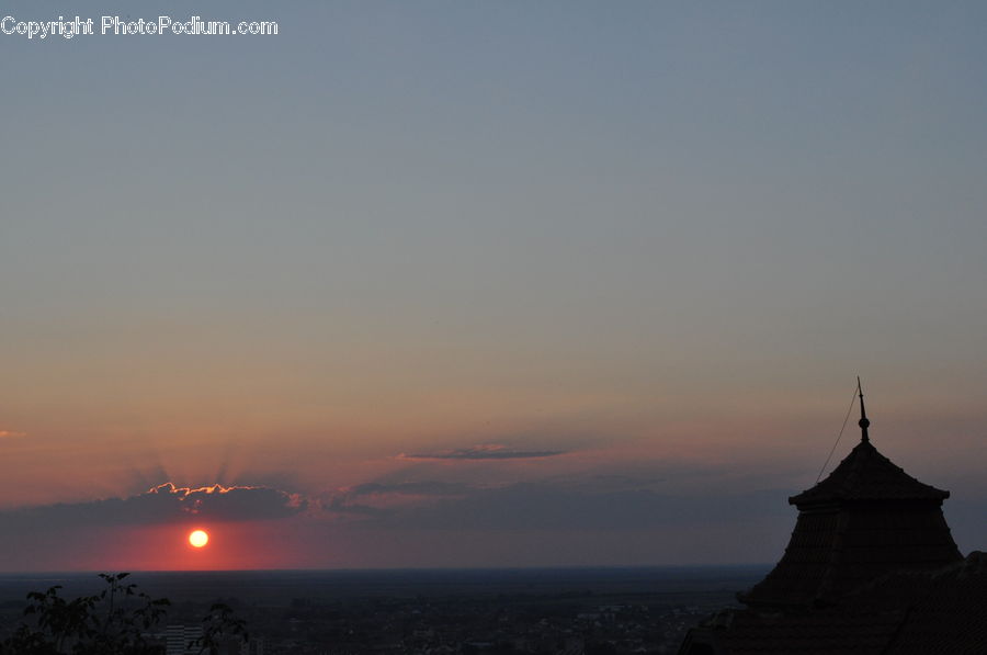 Dawn, Dusk, Sky, Sunrise, Sunset, Architecture, Spire