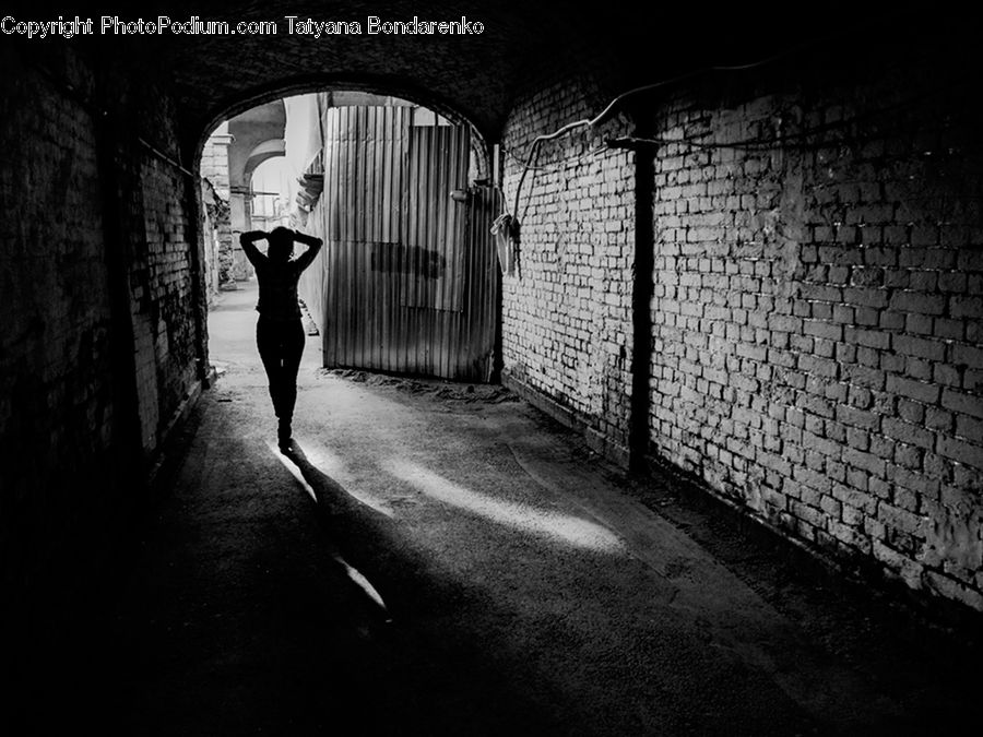Tunnel, Alley, Alleyway, Road, Street, Town