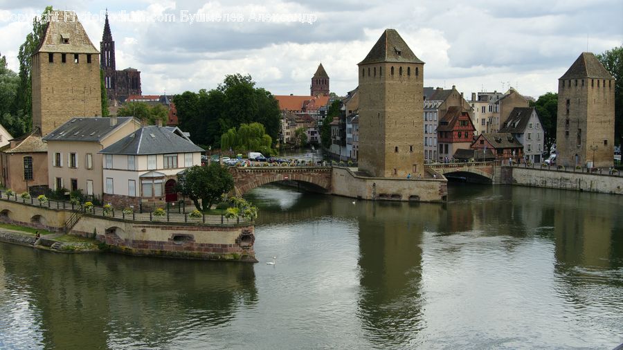 Architecture, Castle, Fort, Canal, Outdoors, River, Water
