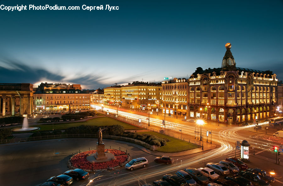 Architecture, Downtown, Plaza, Town Square, City, Metropolis, Urban