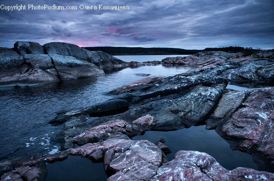 Rock, Coast, Outdoors, Sea, Water, Lagoon, Lake