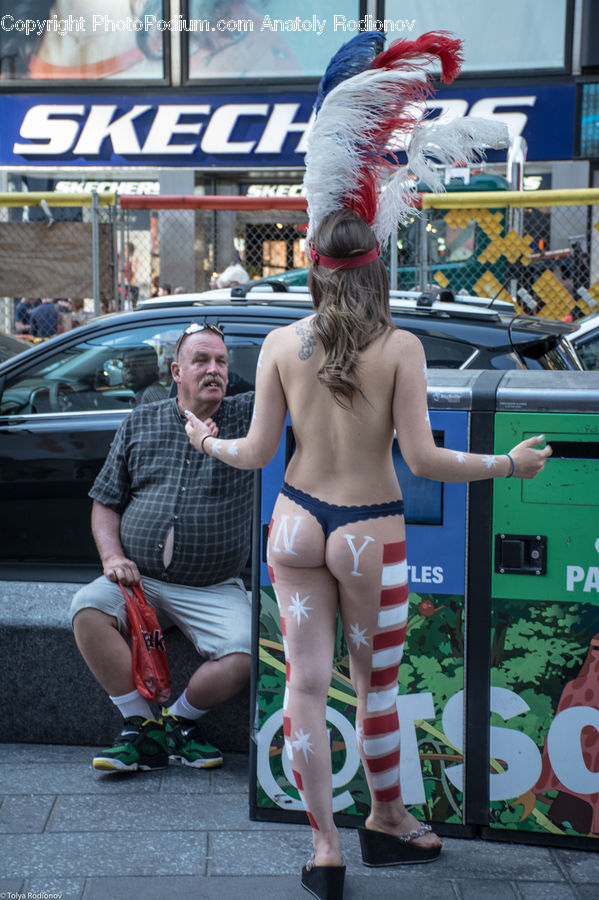 Human, People, Person, Automobile, Car, Vehicle, Bikini