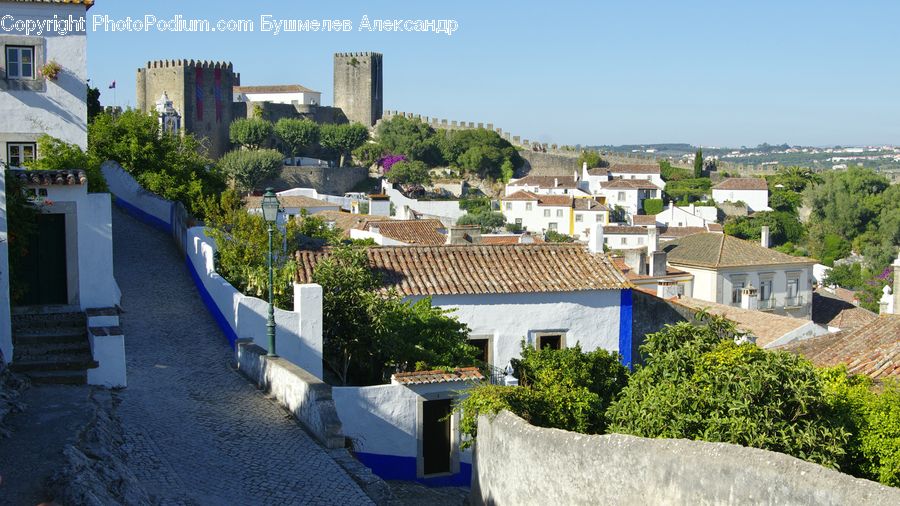 Architecture, Castle, Fort, Terrace, Aerial View, Building, Housing