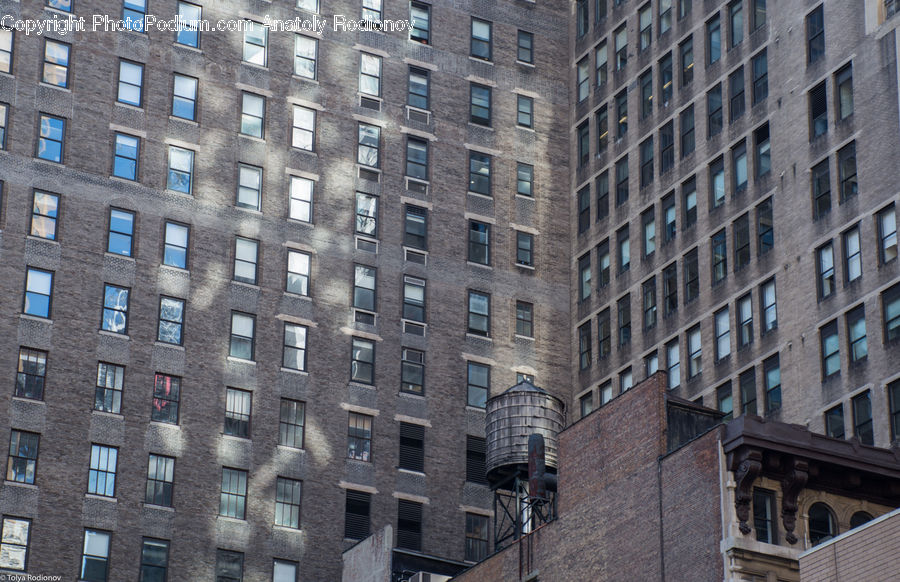 Brick, Building, City, High Rise, Housing, Apartment Building, Architecture