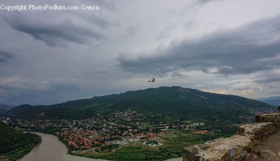 Aerial View, Outdoors, River, Water, Azure Sky, Cloud, Sky
