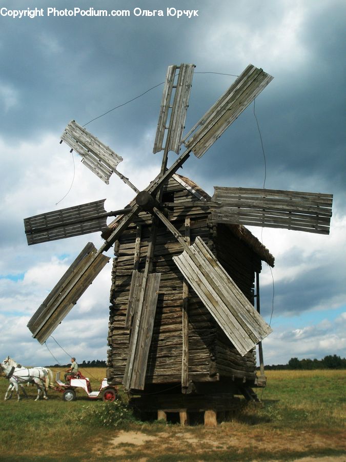Engine, Machine, Motor, Turbine, Wind Turbine, Building, Housing