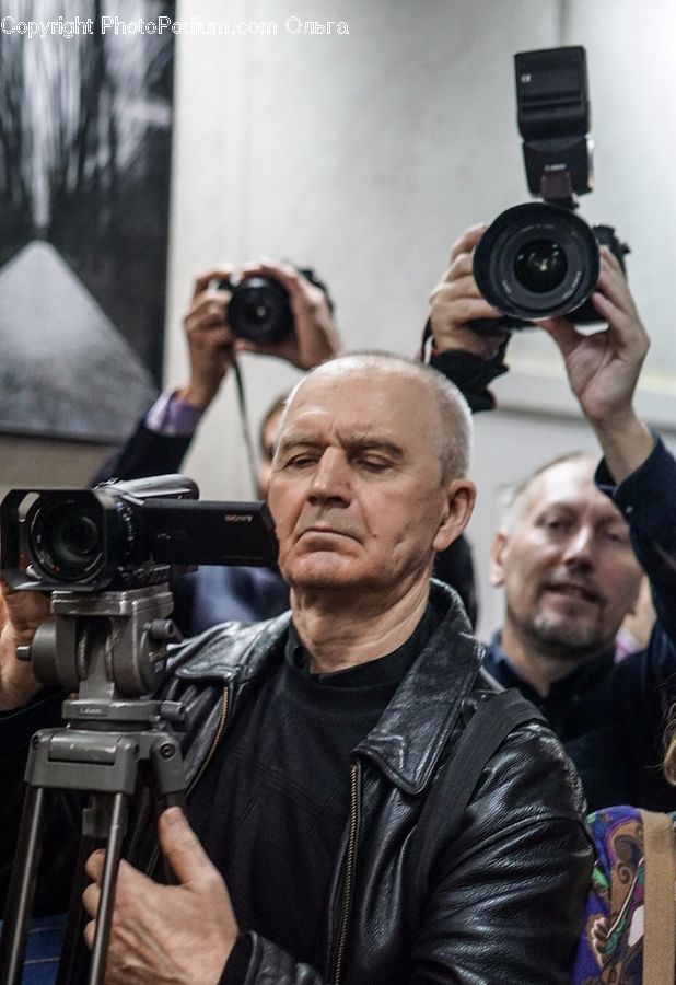 People, Person, Human, Photographer, Camera, Electronics, Head