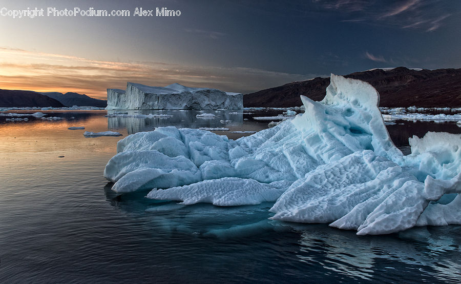 Arctic, Ice, Iceberg, Outdoors, Snow, Glacier, Mountain