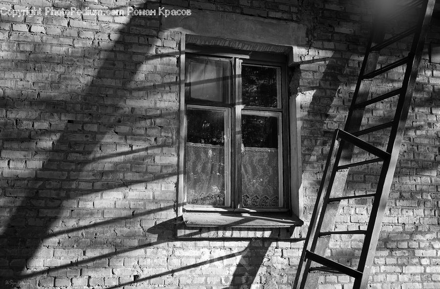 Brick, Banister, Handrail, Chair, Furniture