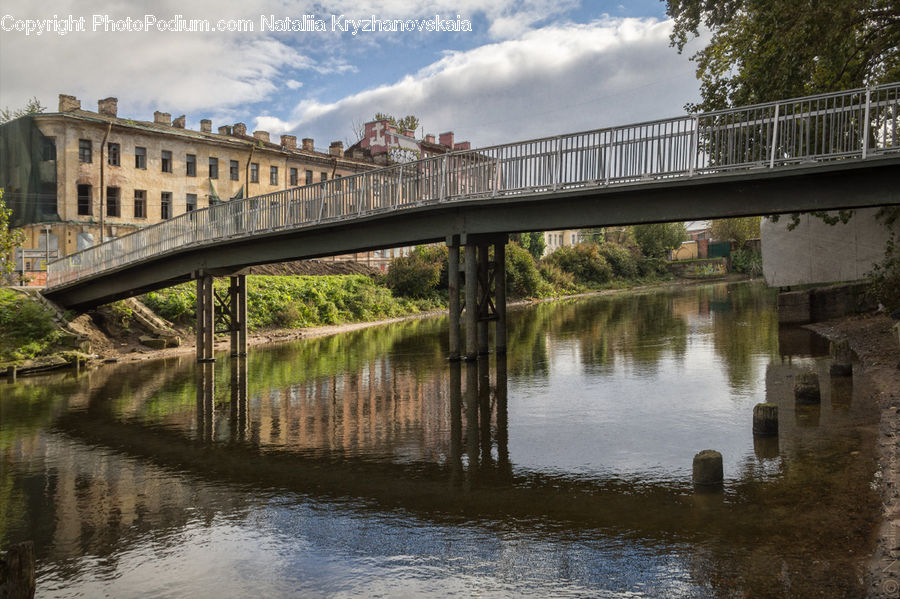 Canal, Outdoors, River, Water, Bridge, Building