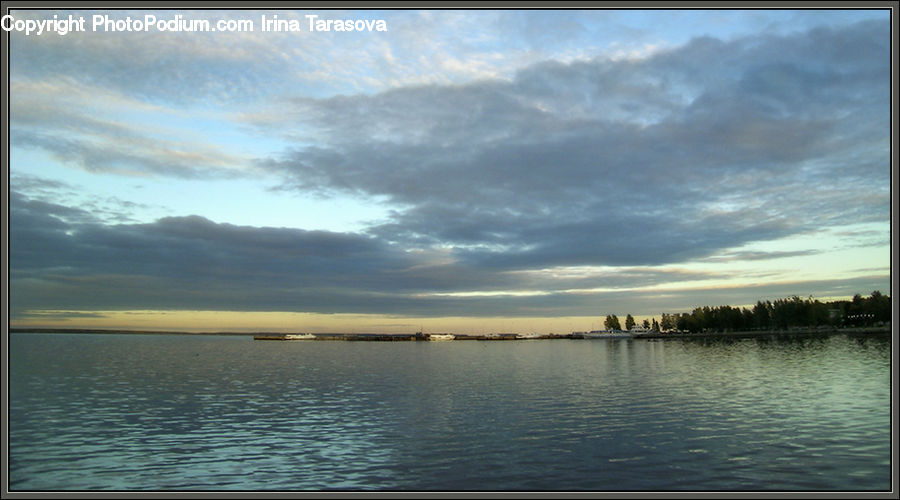 Azure Sky, Cloud, Outdoors, Sky, Lake, Water, Cumulus