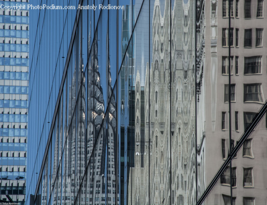 City, Downtown, Urban, Balcony, Architecture, High Rise, Skyscraper