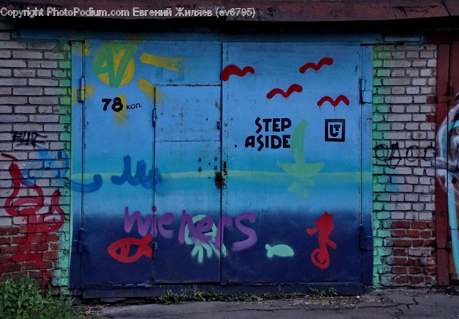 Art, Graffiti, Mural, Wall, Brick