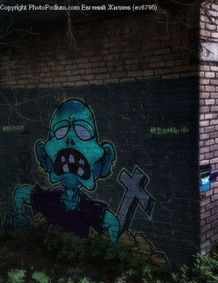 Art, Graffiti, Mural, Wall, Fence, Brick