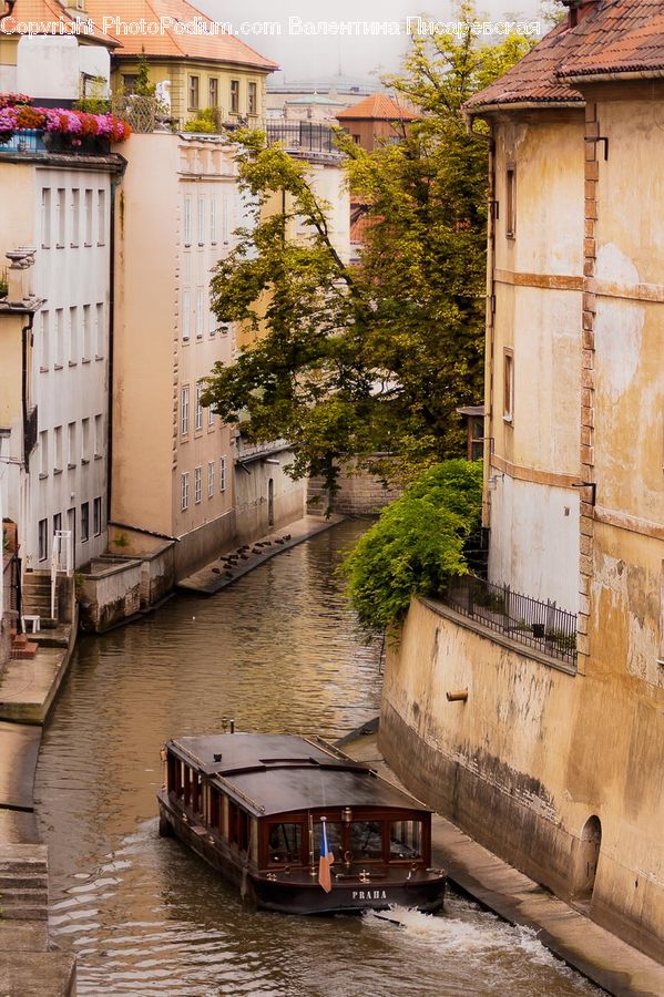 Canal, Outdoors, River, Water, Flood, Apartment Building, Building