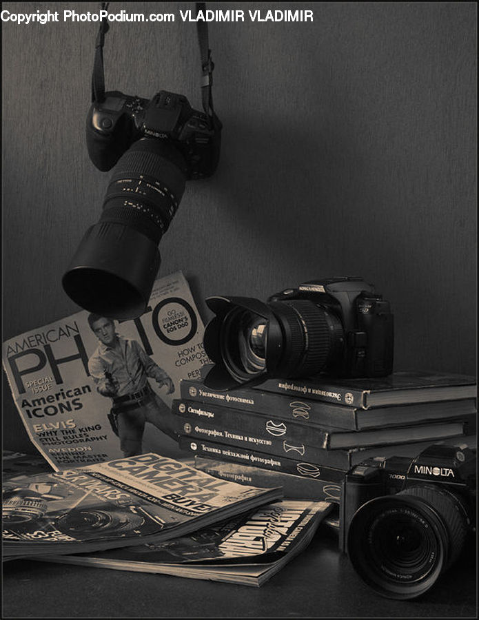 Camera, Electronics, Video Camera, Flyer, Poster