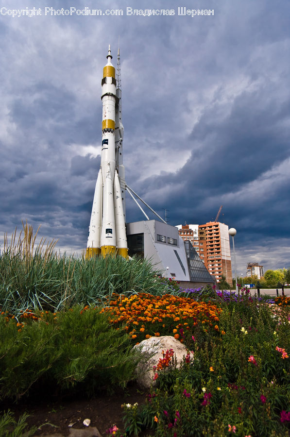 Beacon, Building, Lighthouse, Water Tower, Garden, Blossom, Flora