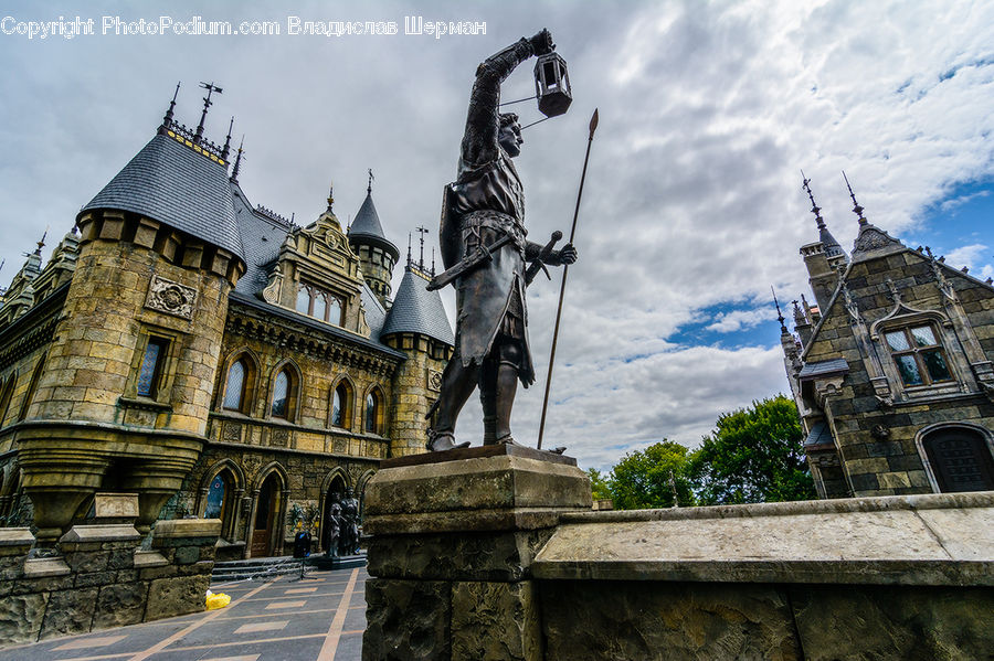 Architecture, Castle, Fort, Art, Sculpture, Statue, Cathedral
