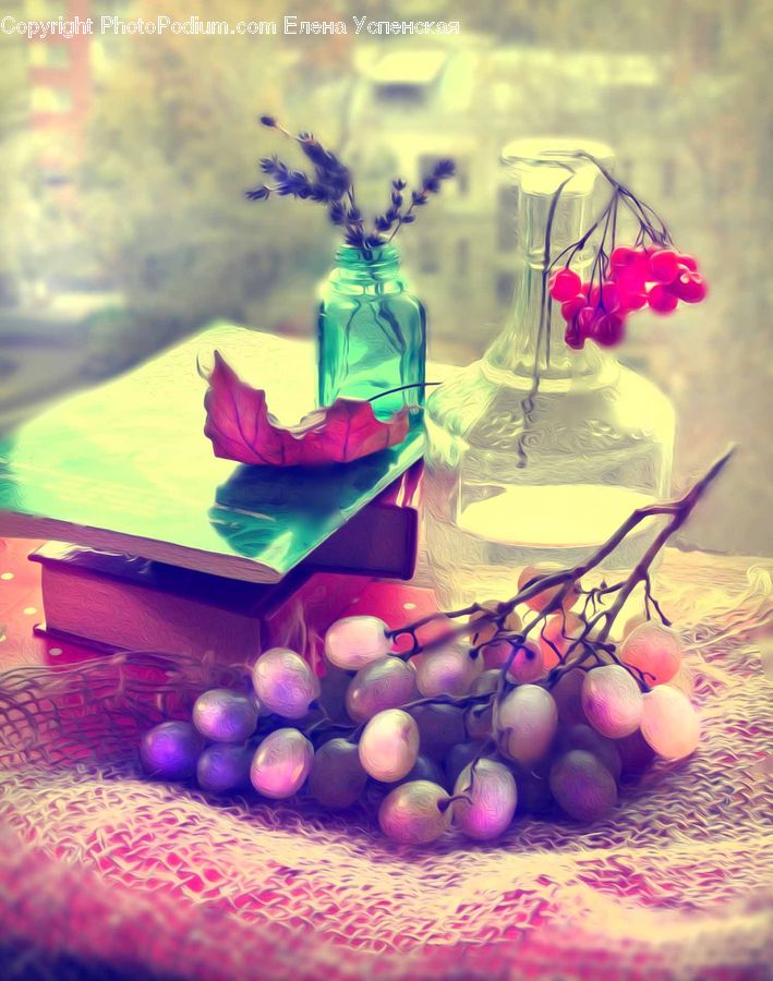 Gift, Art, Fruit, Grapes, Beverage, Drink, Lemonade