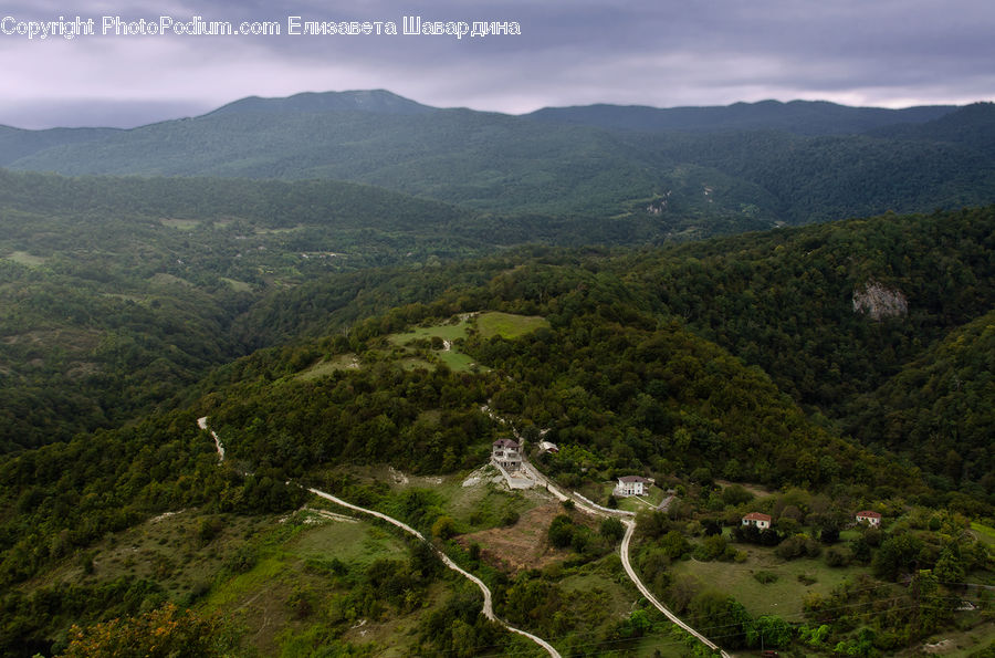 Aerial View, Crest, Mountain, Outdoors, Peak, Countryside, Hill