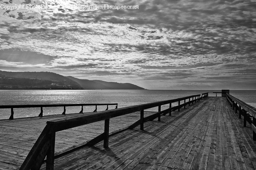 Dock, Pier, Bench, Landing, Boardwalk, Deck, Path