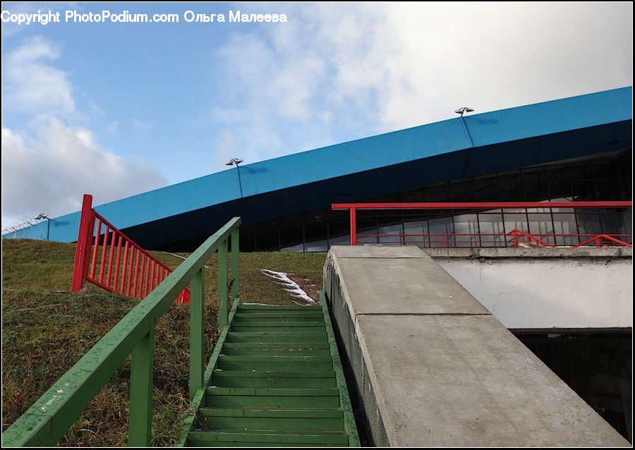 Freeway, Overpass, Banister, Handrail, Building, Office Building, Architecture