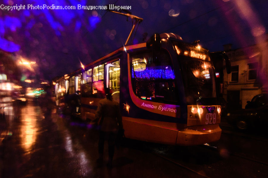 People, Person, Human, Bus, Double Decker Bus, Vehicle, Night