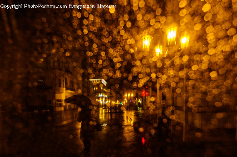 People, Person, Human, Night, Outdoors, Cobblestone, Pavement