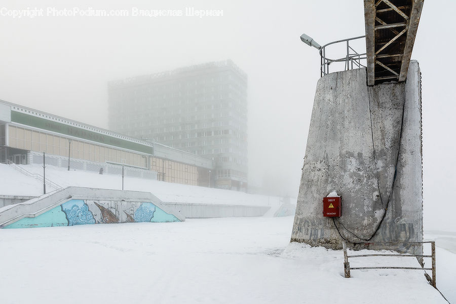 Blizzard, Outdoors, Snow, Weather, Winter, Hoop, Beacon