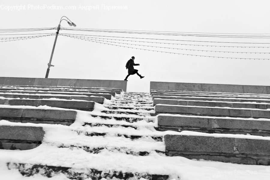 Silhouette, Dock, Pier, Path, Trail, Amphitheater, Amphitheatre