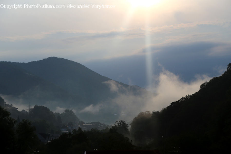 Dawn, Dusk, Sky, Sunrise, Sunset, Mountain, Mountain Range