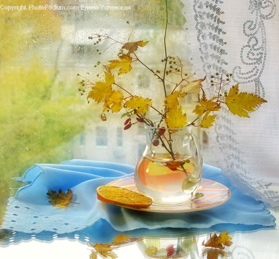 Glass, Goblet, Dessert, Food, Dish, Plate, Porcelain
