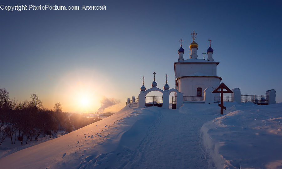 Blizzard, Outdoors, Snow, Weather, Winter, Beacon, Building