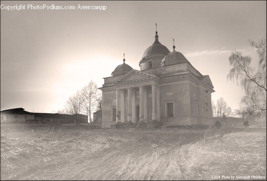 Architecture, Church, Worship, Countryside, Outdoors, Castle, Fort