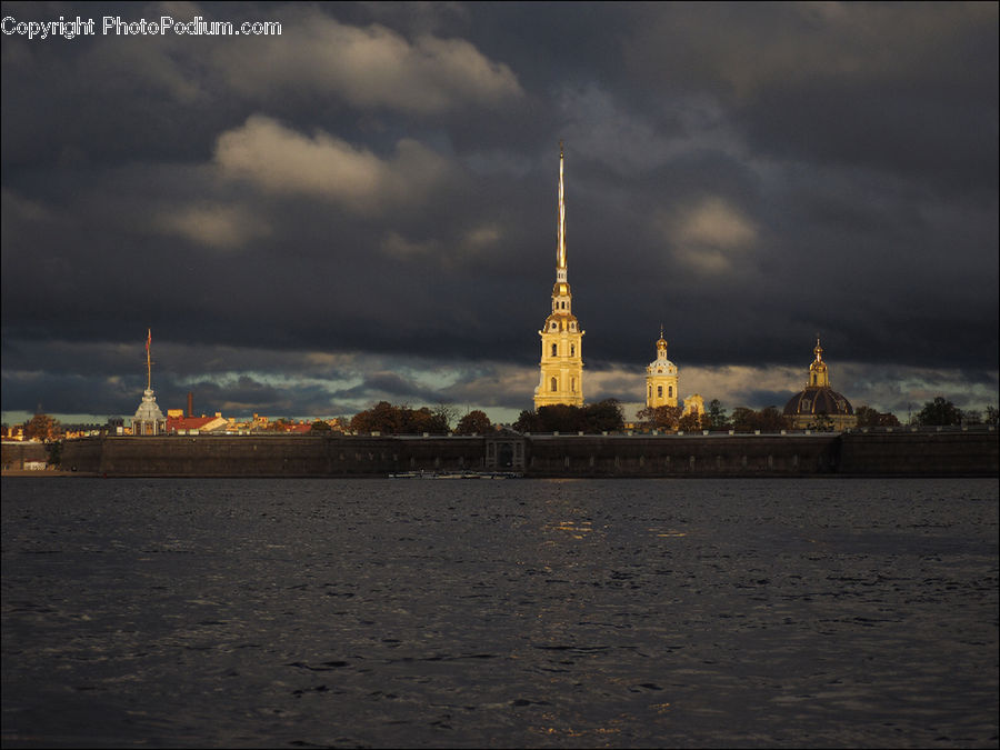 Outdoors, Storm, Weather, Architecture, Tower, Cathedral, Church