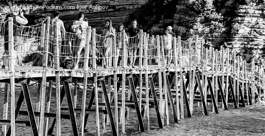 Dock, Pier, Playground, Forest, Vegetation, Landing, Leisure Activities