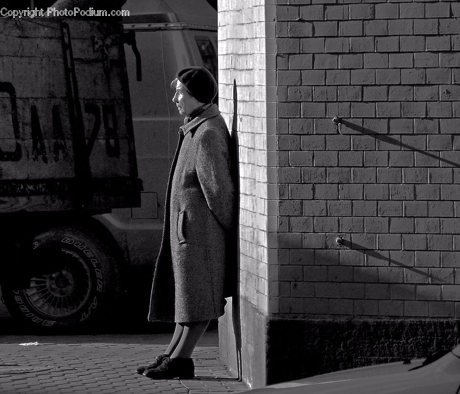Human, People, Person, Brick, Asphalt, Tarmac, Alley